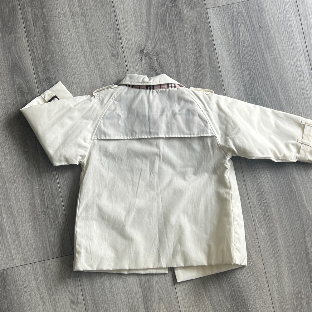 Burberry Kids Cream Pea Coat - Picture 9 of 11